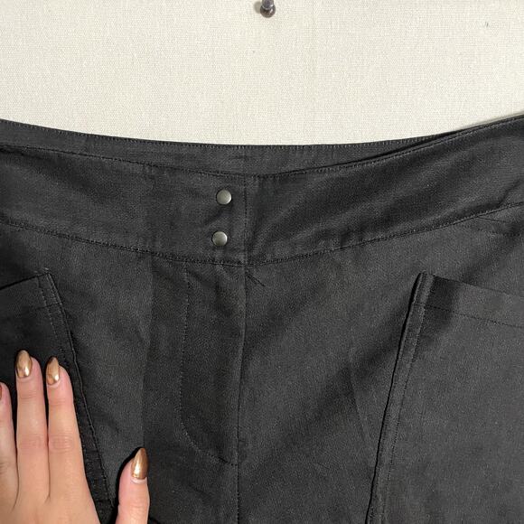 Babette Pinsky Wide Leg Pleated Trousers Black - Size XS - Picture 4 of 9